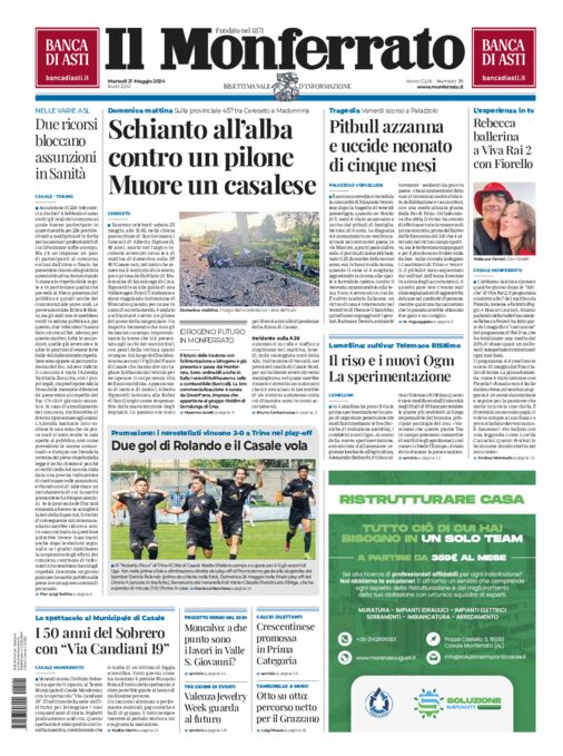 Il Monferrato - Edizione 39 del 21/05/2024